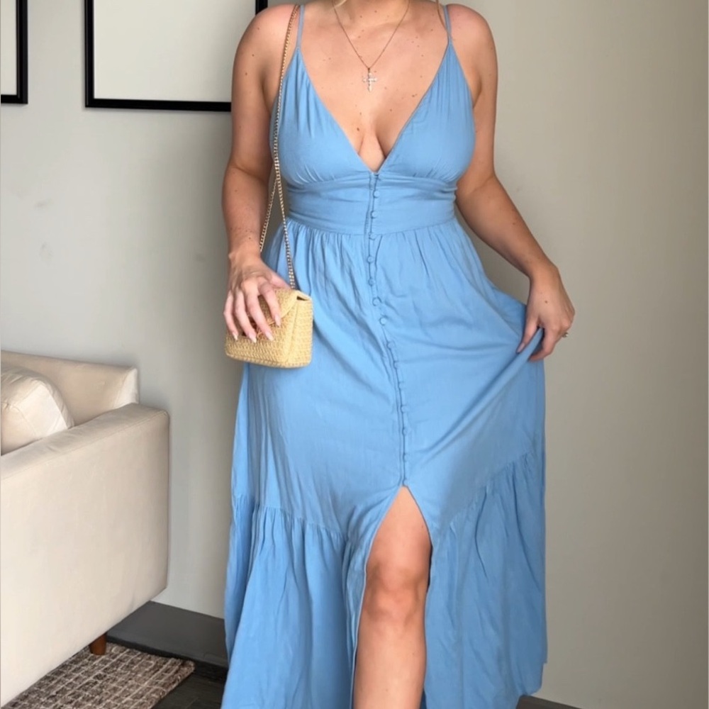 Button-Through Maxi Dress